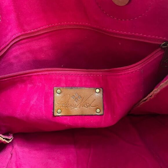 Patricia Nash Brown Tooled Leather Metallic Tote Bag - Picture 10 of 10